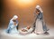 Ceramic African American Holy Family Set Of 3, Home Décor, Religious Décor, Religious Gift, Church Décor, Baptism Gift